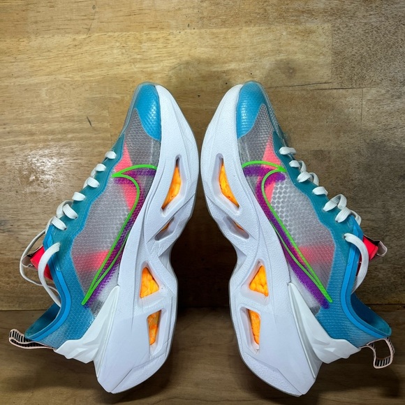 Nike ZoomX Vista Grind Womens Size 6 Shoes Sneakers Green Strike Vivid Purple - Picture 6 of 12